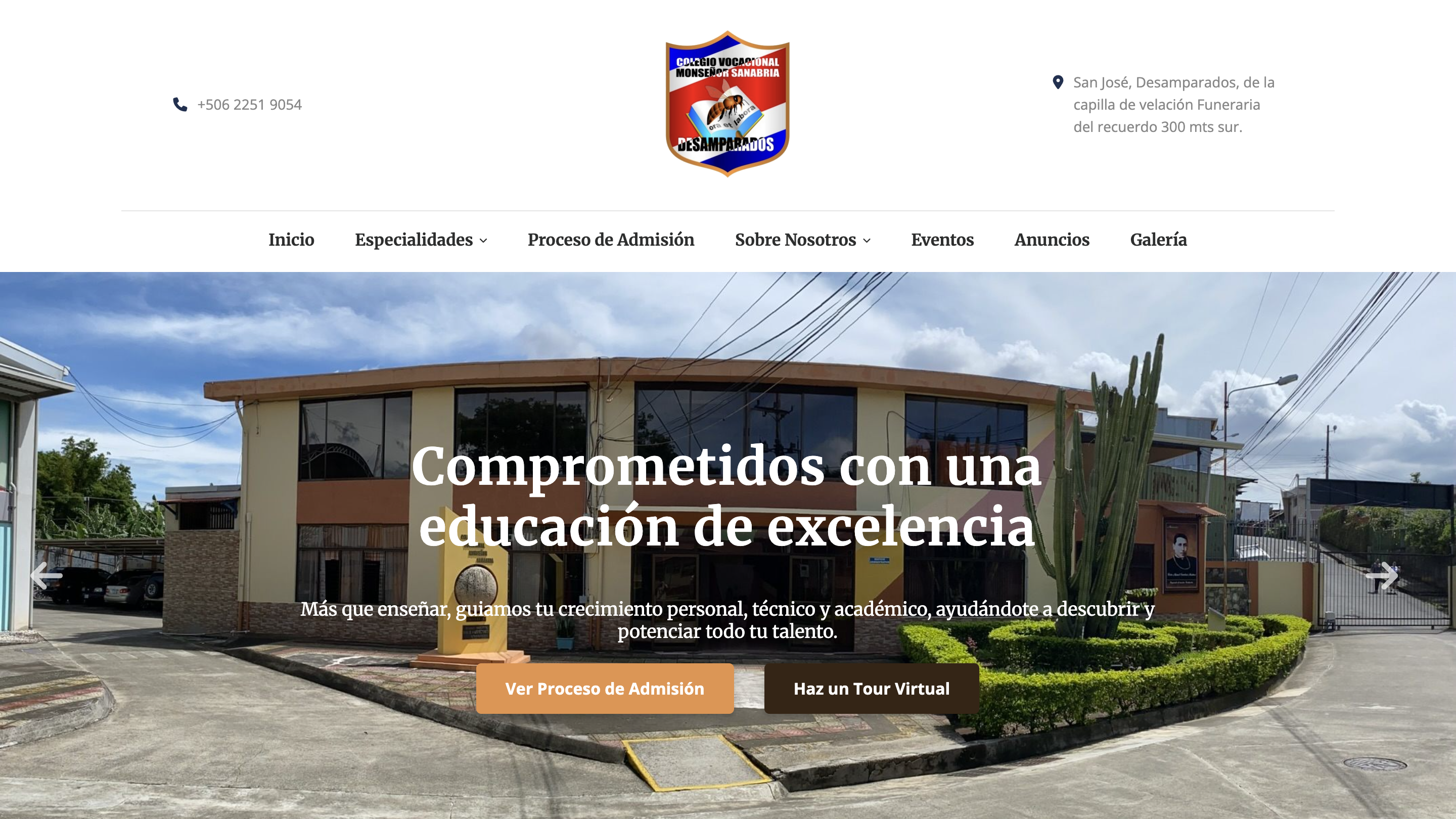 Página Escolar Dinámica